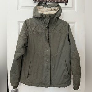 KÜHL CELESTE Fleece-Lined Waxed Hoody Jacket Size Small Women’s